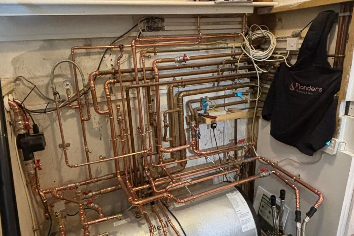 Full central heating system Flanders Plumbing Gas